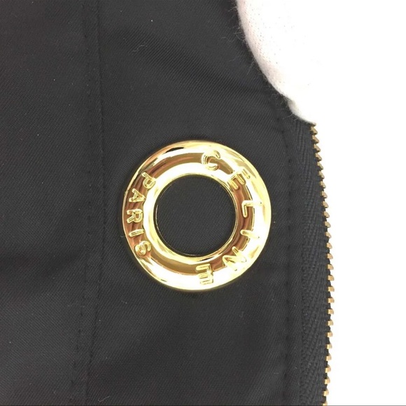 CELINE Circle Logo Nylon Cosmetic Pouch Bag /1K3035 - Picture 7 of 7